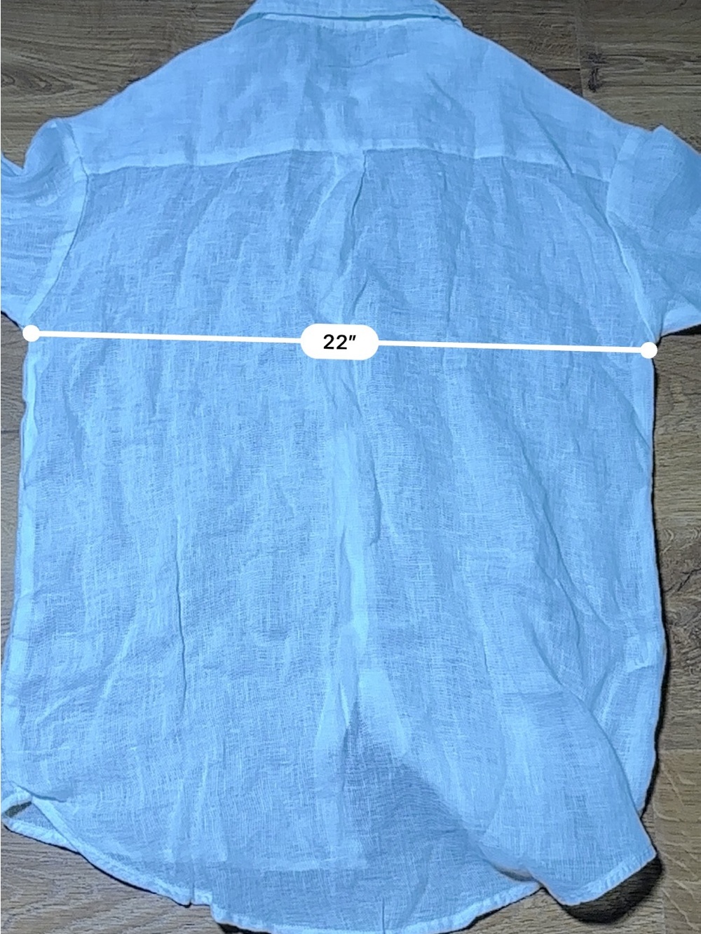 Vitamin A White 100% Linen Relaxed Button-Front Swim Coverup Small - Picture 10 of 13